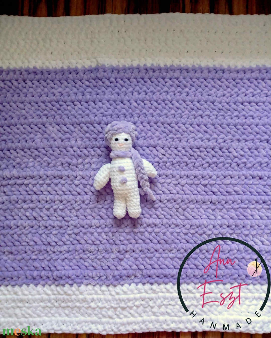  Babatakaró - Lila álom szett, pihe -puha. Egy kis téli varázslat a babaszobában - baba - mama - babaágyneműk - babatakaró, gyerek pléd - Meska.hu