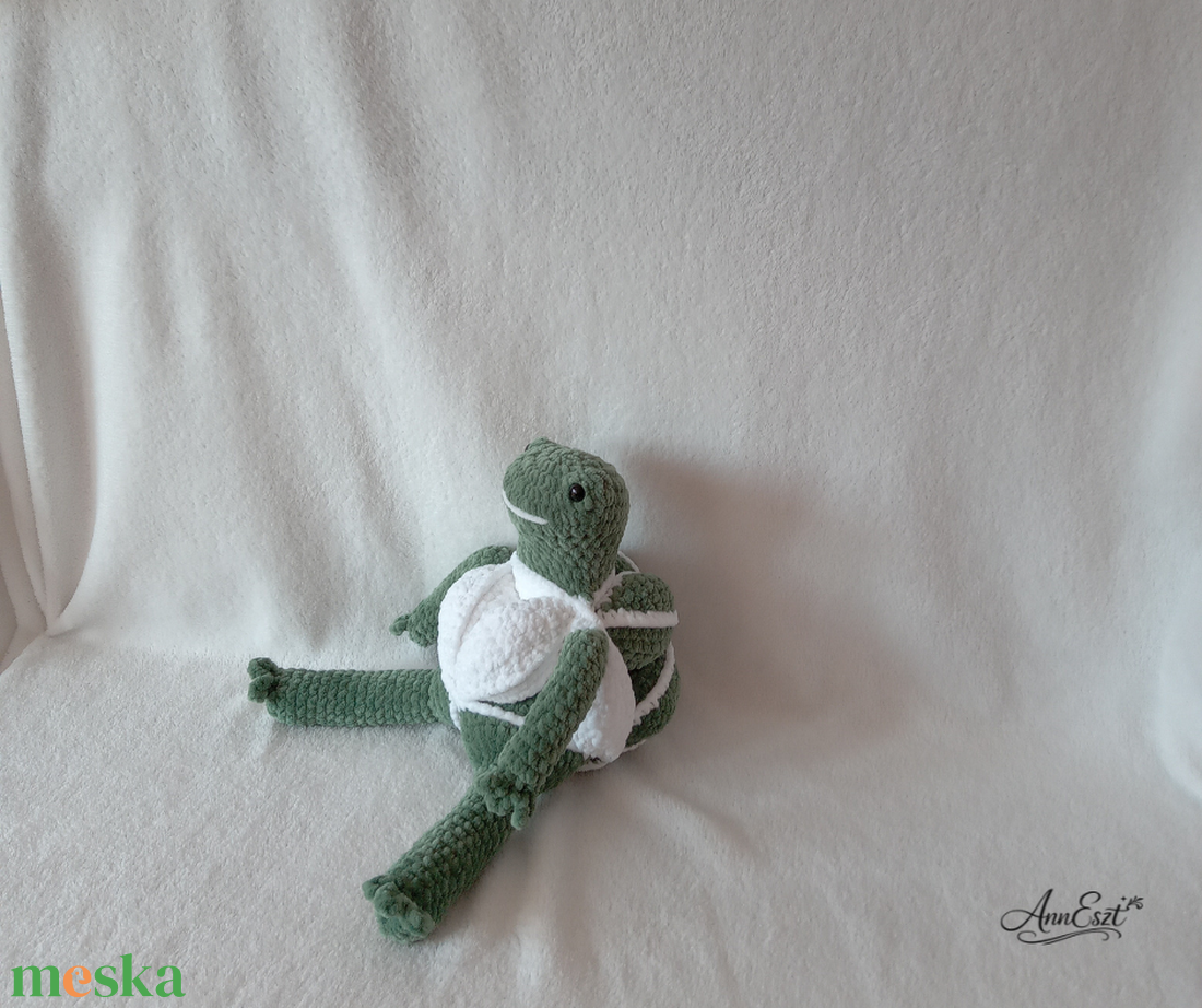 Puzzle horgolt amigurumi -Békuri-fejlesztő játék - baba - mama - baba játékok - mozgásfejlesztő játékok - Meska.hu