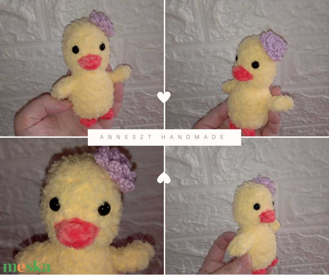 Hápika-vidám kiskacsa -Mosolyka Állatkák - baba - mama - baba játékok - szundikendő, alvóka - Meska.hu