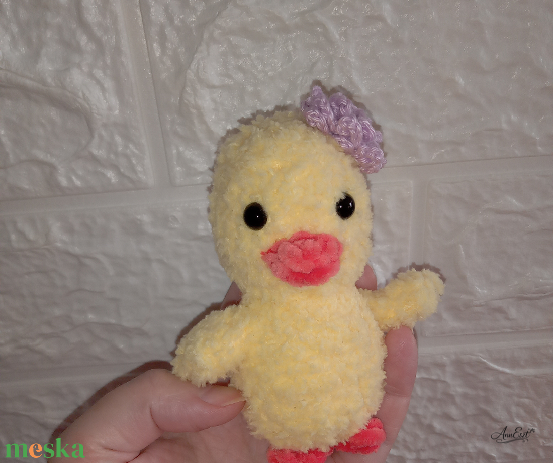 Hápika-vidám kiskacsa -Mosolyka Állatkák - baba - mama - baba játékok - szundikendő, alvóka - Meska.hu