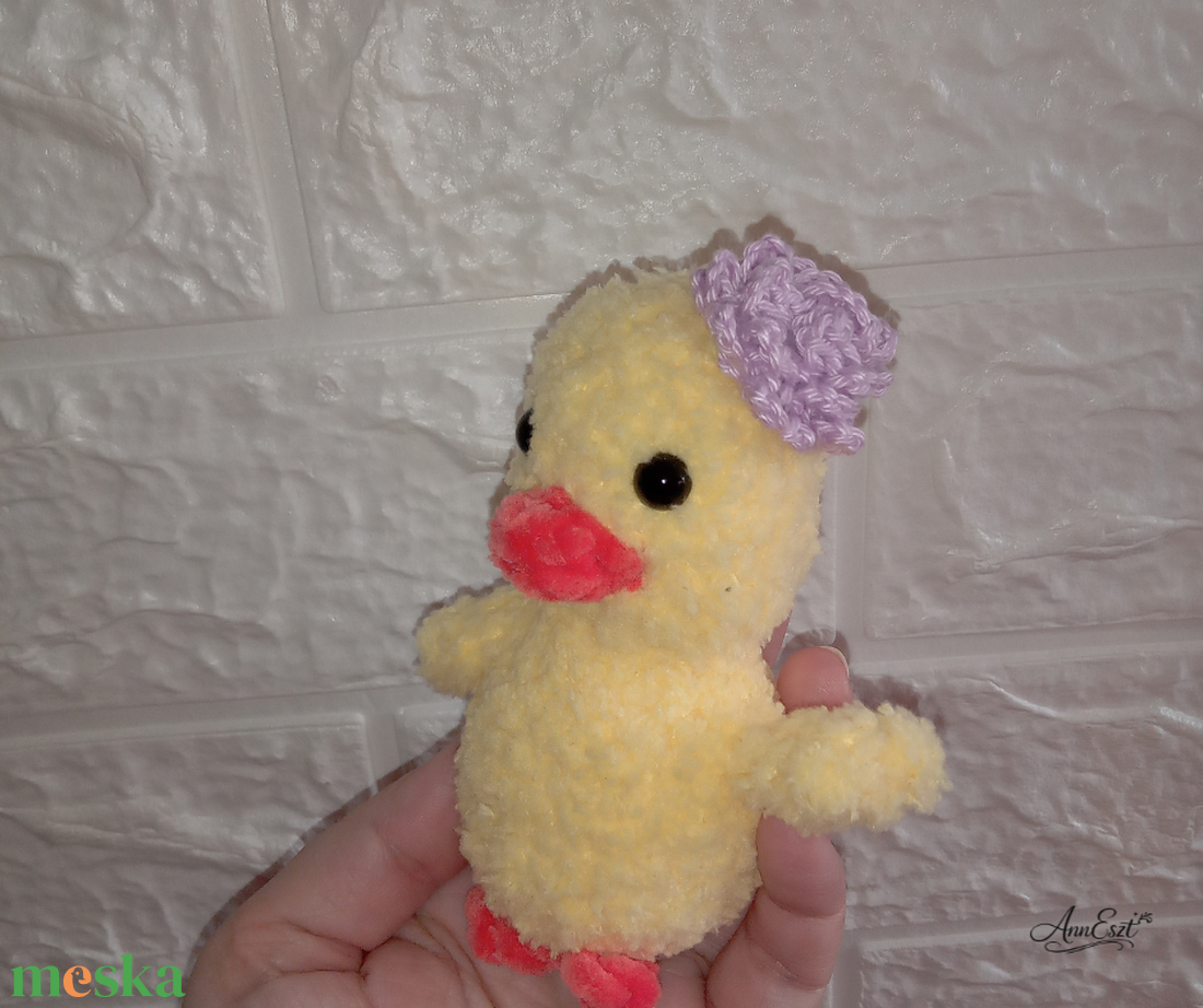 Hápika-vidám kiskacsa -Mosolyka Állatkák - baba - mama - baba játékok - szundikendő, alvóka - Meska.hu