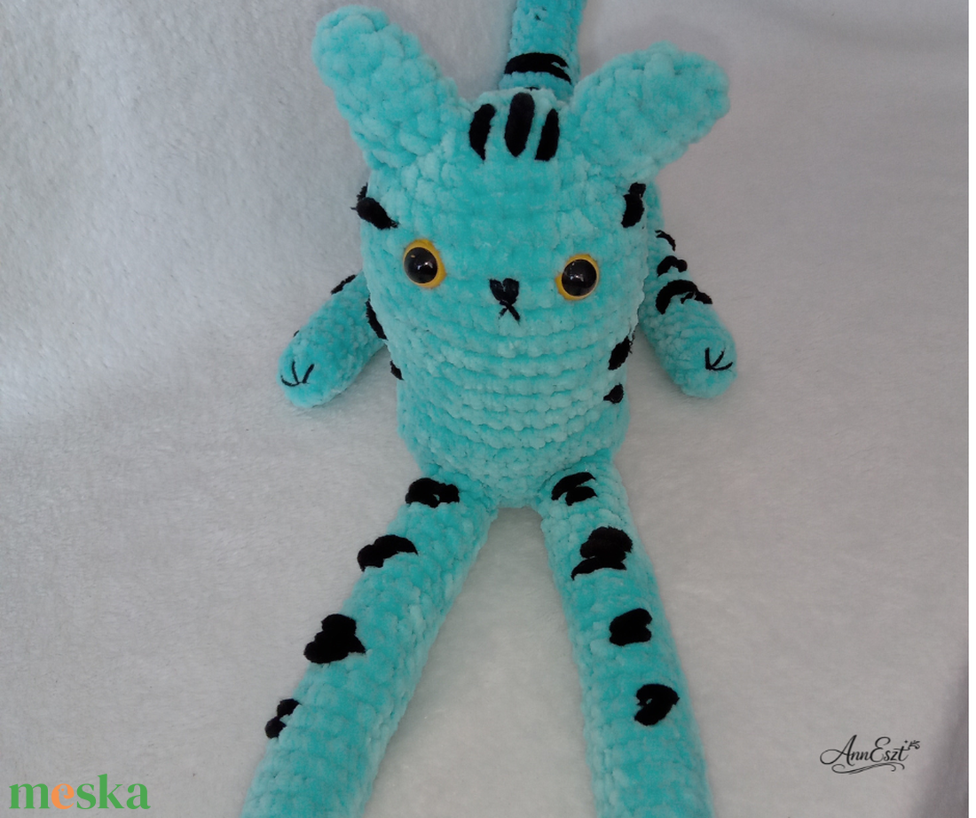 Hupikék cica - baba - mama - baba játékok - szundikendő, alvóka - Meska.hu