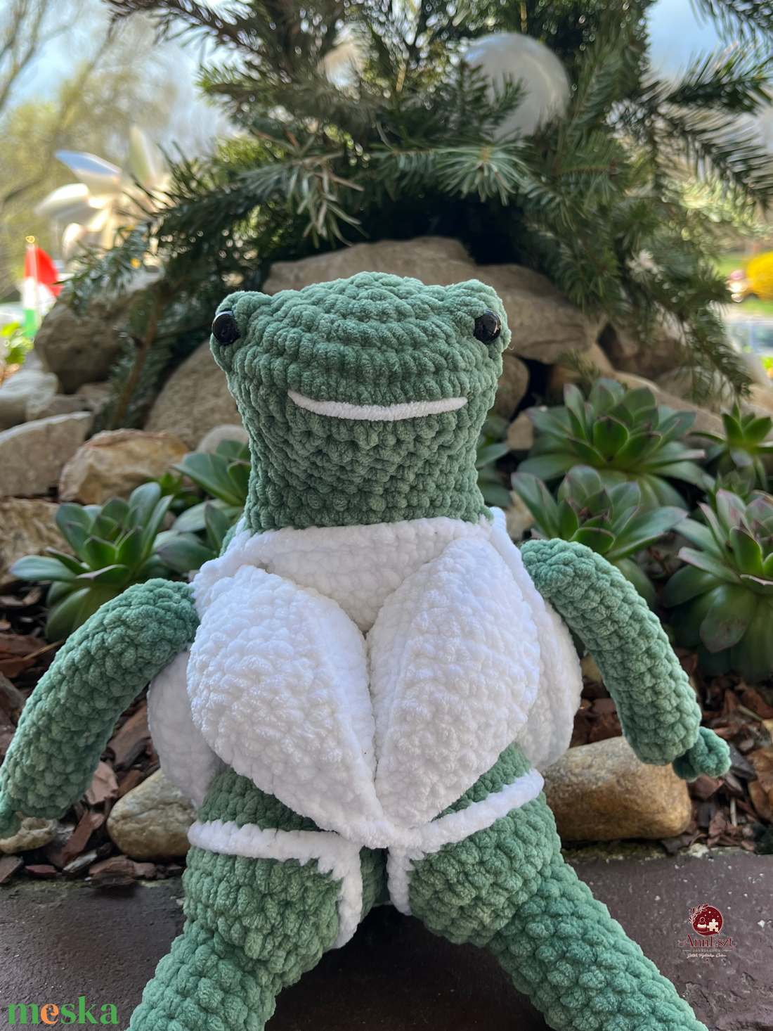 Puzzle horgolt amigurumi -Békuri-fejlesztő játék - baba - mama - baba játékok - mozgásfejlesztő játékok - Meska.hu