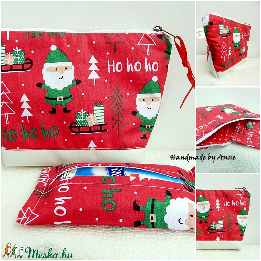 Ho ho ho - mikulás neszesszer szett - táska & tok - neszesszer - Meska.hu Ho ho ho - mikulás neszesszer szett - táska & tok - neszesszer - Meska.hu