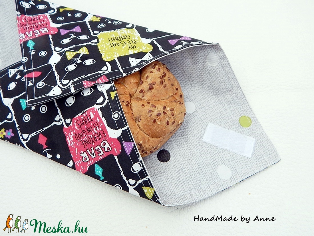 Wrap bag - vízhatlan szalvéta - macikák sorban -  - Meska.hu