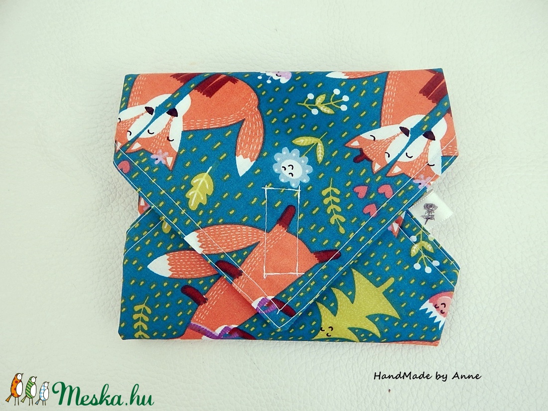 Wrap bag - vízhatlan szalvéta - szürke szerelmes rókák - - Meska.hu Wrap bag - vízhatlan szalvéta - szürke szerelmes rókák - - Meska.hu