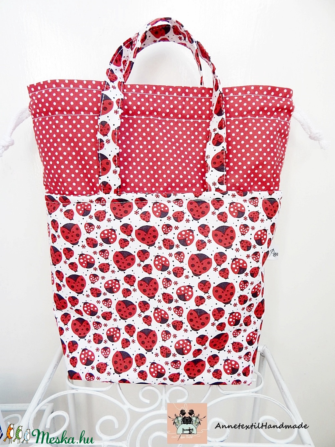 Kids bag set - uzsonnás táska szett katicákkal - ebéd tasak, doboz - ebéd tasak, doboz - Meska.hu Kids bag set - uzsonnás táska szett katicákkal - ebéd tasak, doboz - ebéd tasak, doboz - Meska.hu