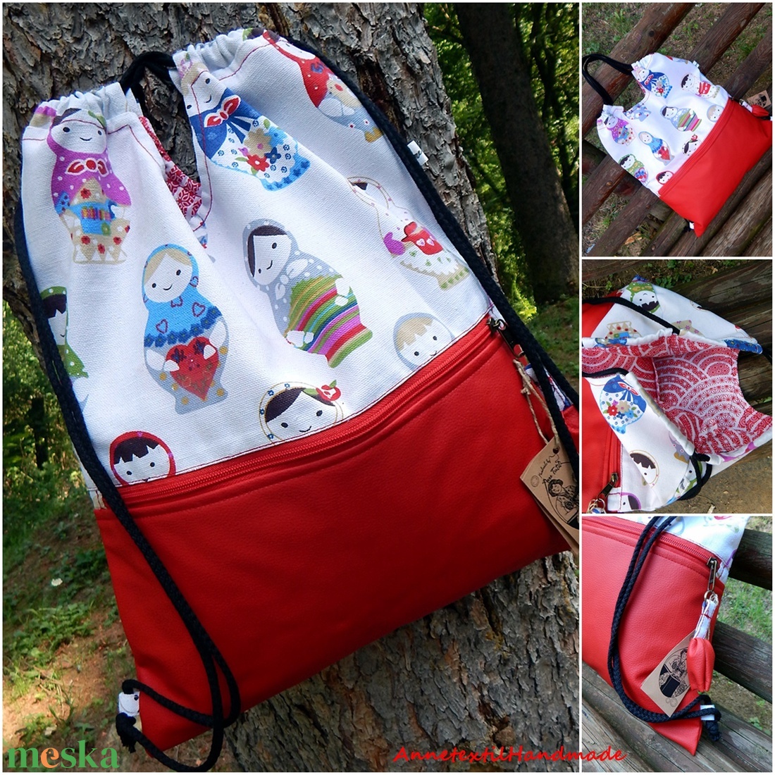 Gymbag hátizsák, tornazsák, shopper matrjoska babás - táska & tok - hátizsák - tornazsák, gymbag - Meska.hu Gymbag hátizsák, tornazsák, shopper matrjoska babás - táska & tok - hátizsák - tornazsák, gymbag - Meska.hu