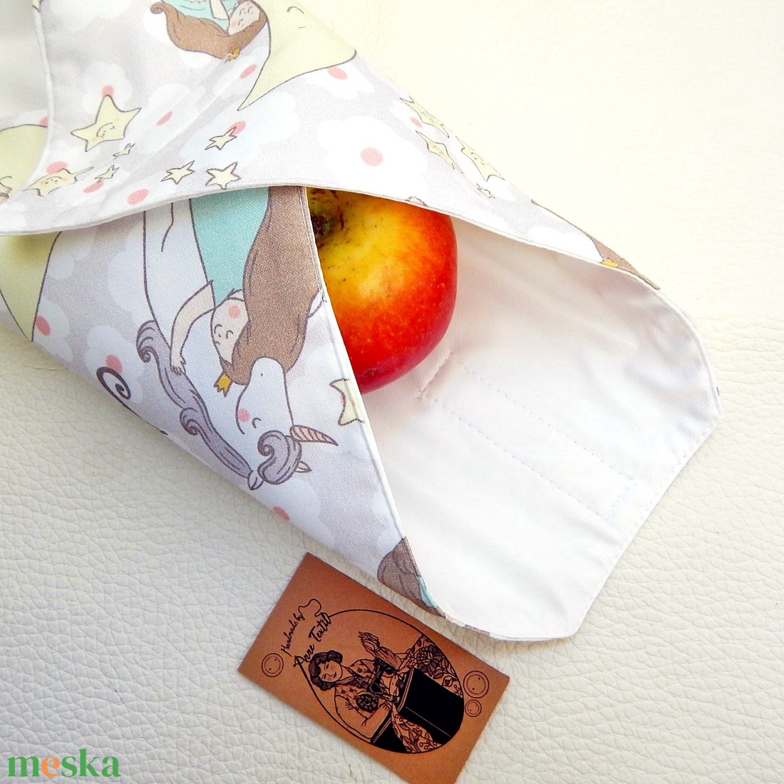 Újraszalvéta  kis hercegnő mintás prémium csomagoló - táska & tok - uzsonna- & ebéd tartó - szendvics csomagoló - Meska.hu