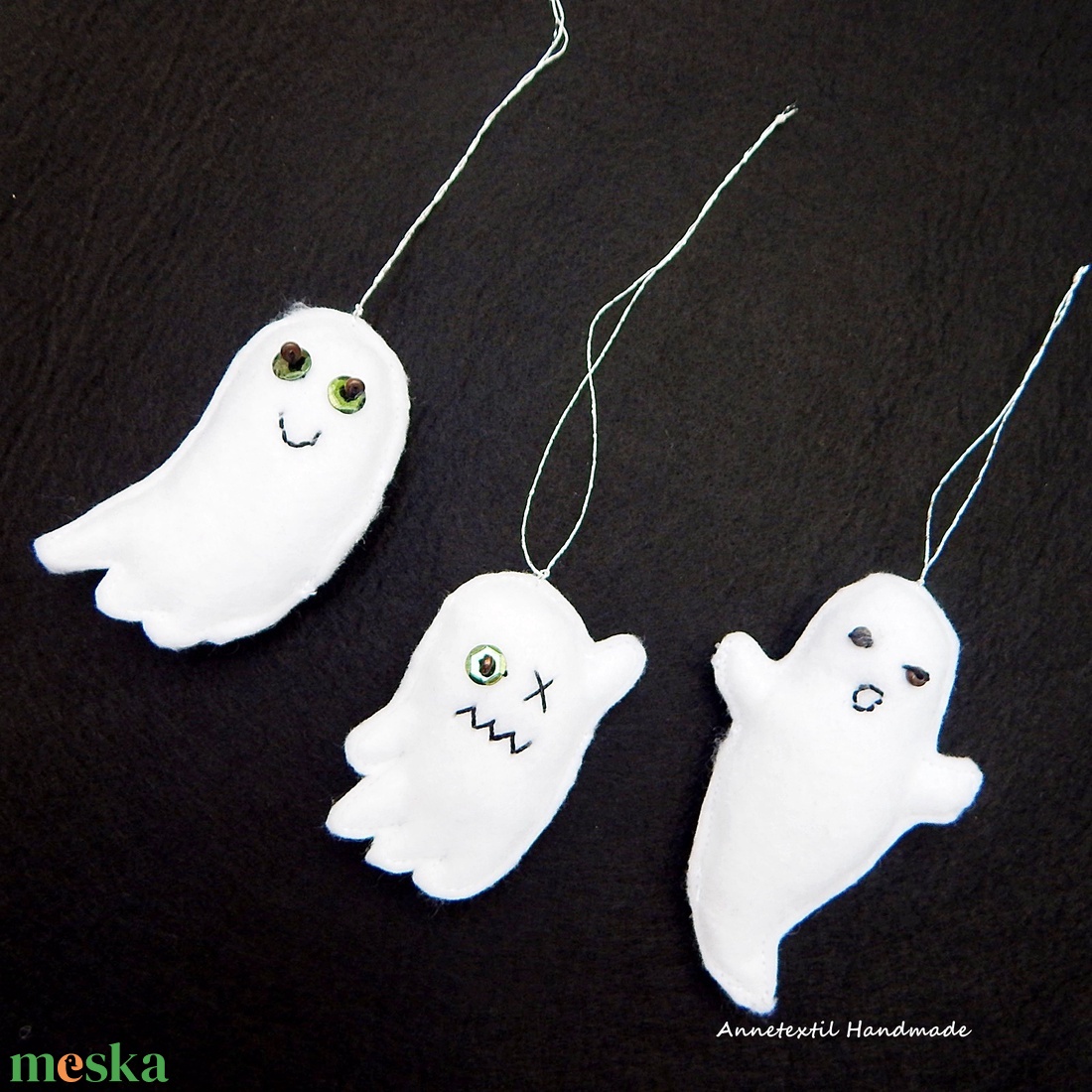 Halloween dekoráció, pici szellemek 3 db-os csomag - otthon & életmód - dekoráció - halloween - halloweeni figurák - Meska.hu Halloween dekoráció, pici szellemek 3 db-os csomag - otthon & életmód - dekoráció - halloween - halloweeni figurák - Meska.hu
