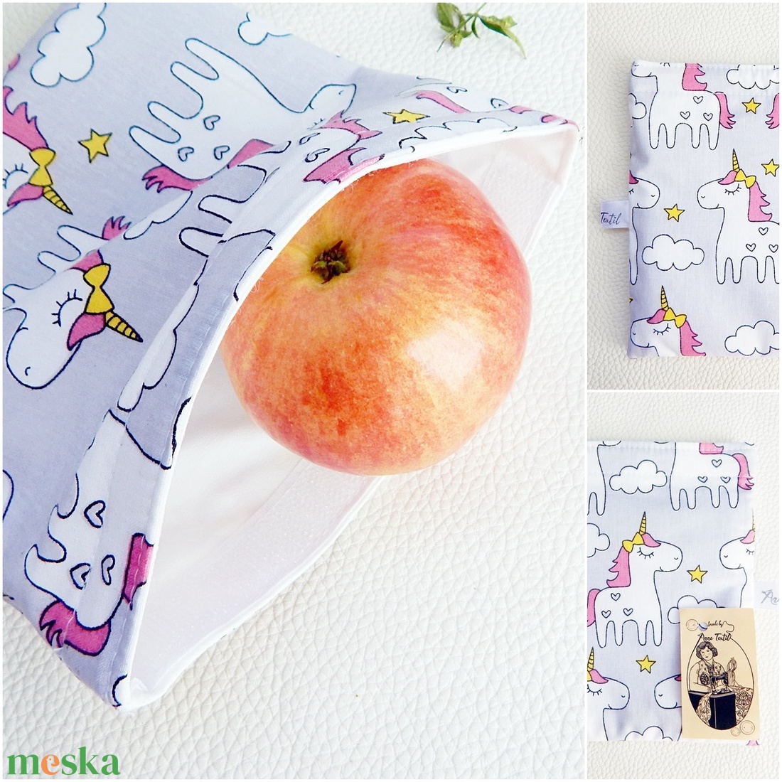 Uzsonnás tasak unikornis mintával Snack Bag zero waste csomagolás - táska & tok - uzsonna- & ebéd tartó - ebéd tasak, doboz - Meska.hu Uzsonnás tasak unikornis mintával Snack Bag zero waste csomagolás - táska & tok - uzsonna- & ebéd tartó - ebéd tasak, doboz - Meska.hu