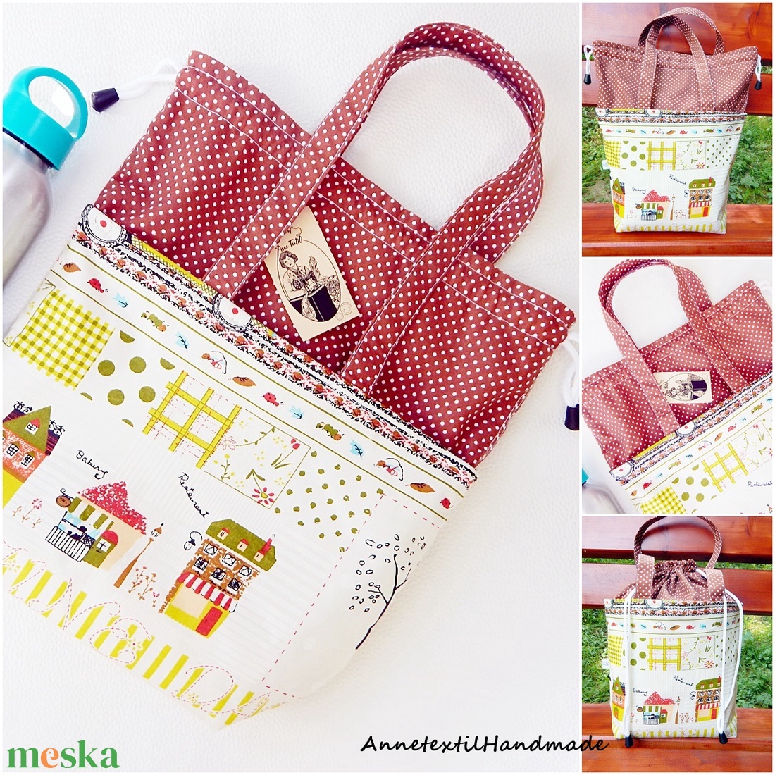 Uzsonnás táska, buszos kirándulás Tiny Bag - táska & tok - uzsonna- & ebéd tartó - ebéd tasak, doboz - Meska.hu