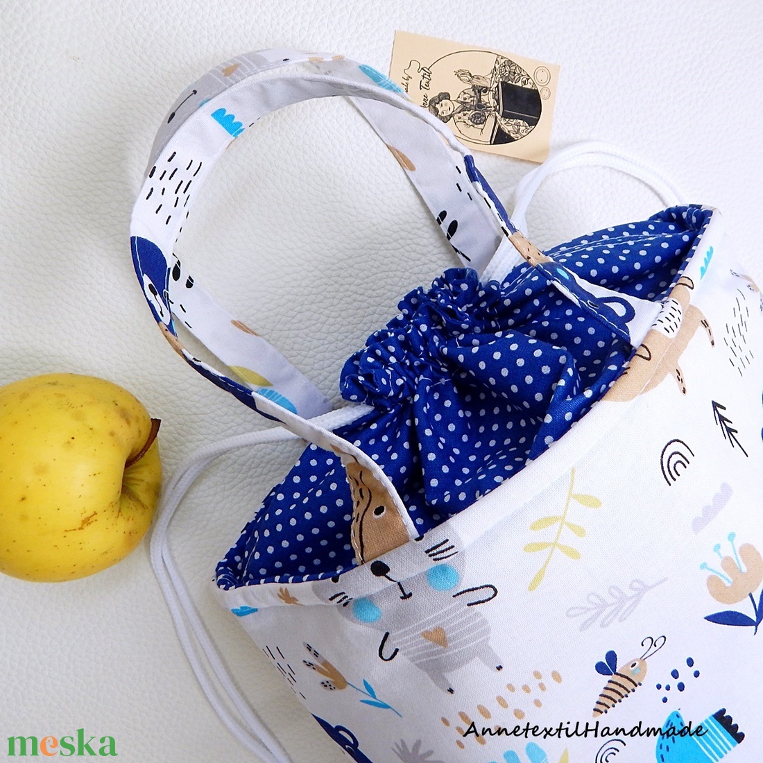Uzsonnás táska erdei állatokkal sötétkék macival Kids zero waste csomagolás - táska & tok - uzsonna- & ebéd tartó - ebéd tasak, doboz - Meska.hu Uzsonnás táska erdei állatokkal sötétkék macival Kids zero waste csomagolás - táska & tok - uzsonna- & ebéd tartó - ebéd tasak, doboz - Meska.hu