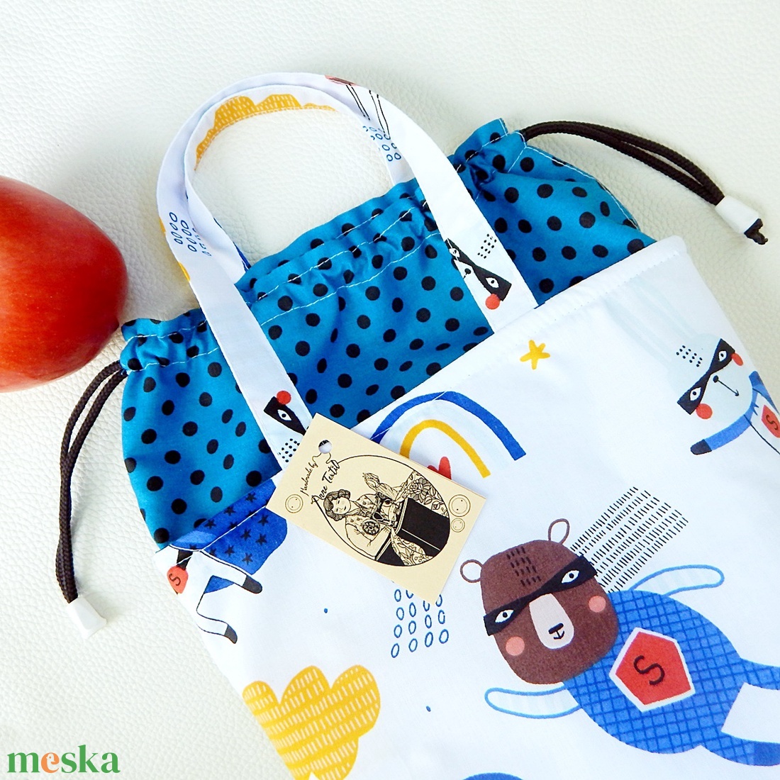 Szuperhős állatok Kids Bag - táska & tok - uzsonna- & ebéd tartó - ebéd tasak, doboz - Meska.hu Szuperhős állatok Kids Bag - táska & tok - uzsonna- & ebéd tartó - ebéd tasak, doboz - Meska.hu