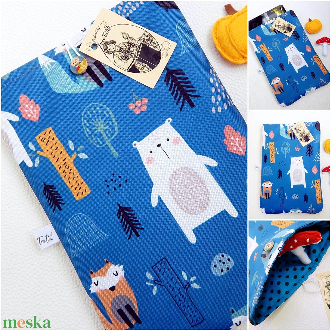 Könyvtok, tablettok, kék, macis, vízhatlan - táska & tok - ebook & tablet tok - Meska.hu  Könyvtok, tablettok, kék, macis, vízhatlan - táska & tok - ebook & tablet tok - Meska.hu