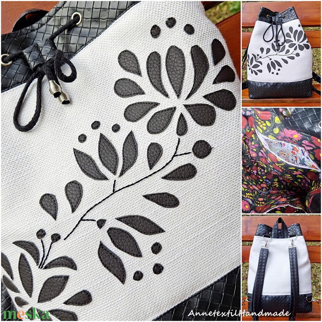 Kalocsai rózsák és tulipánok variálható hátizsák, táska  - táska & tok - hátizsák - hátizsák - Meska.hu Kalocsai rózsák és tulipánok variálható hátizsák, táska  - táska & tok - hátizsák - hátizsák - Meska.hu