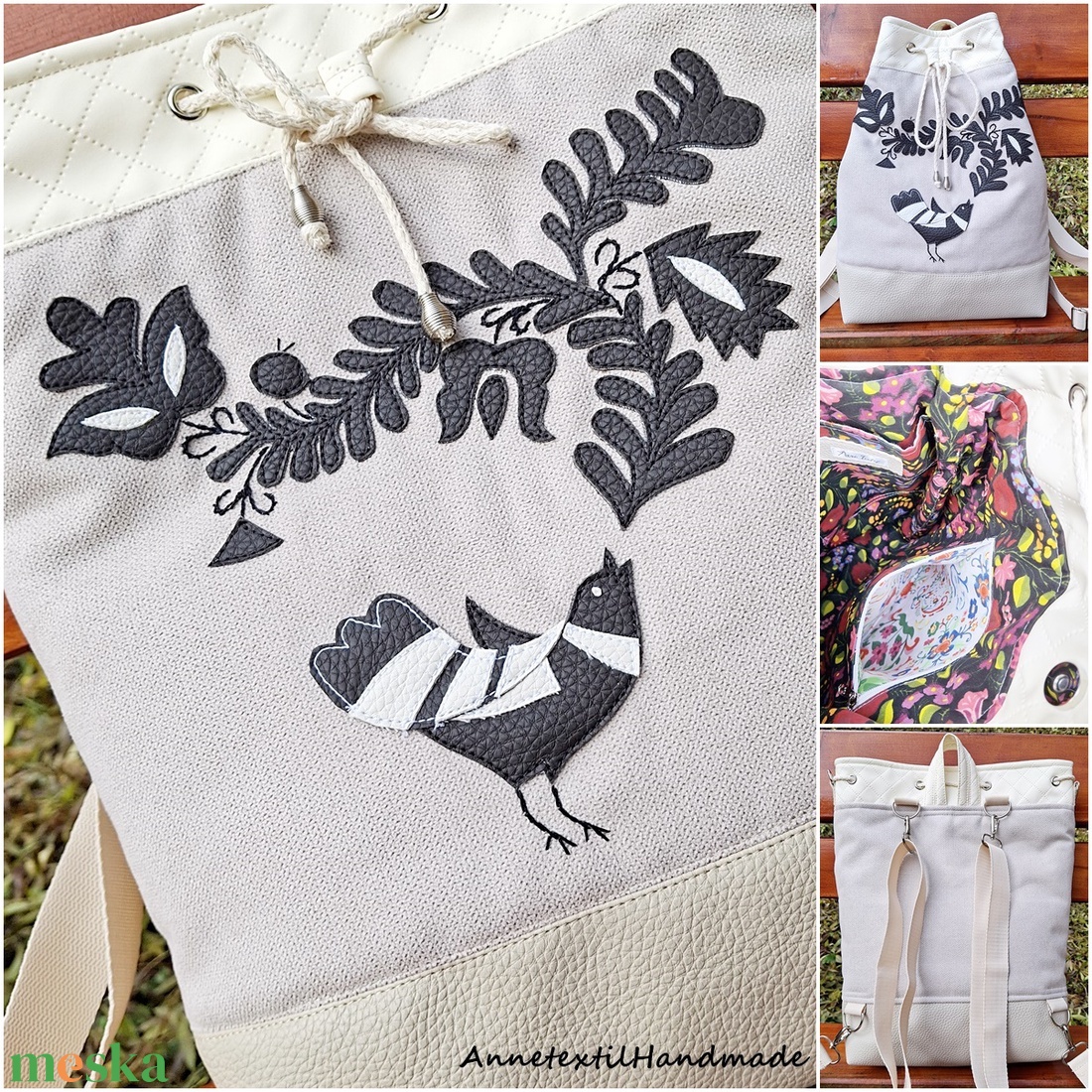 Magyar népmesék többfunkciós hátizsák/oldaltáska  - táska & tok - hátizsák - hátizsák - Meska.hu