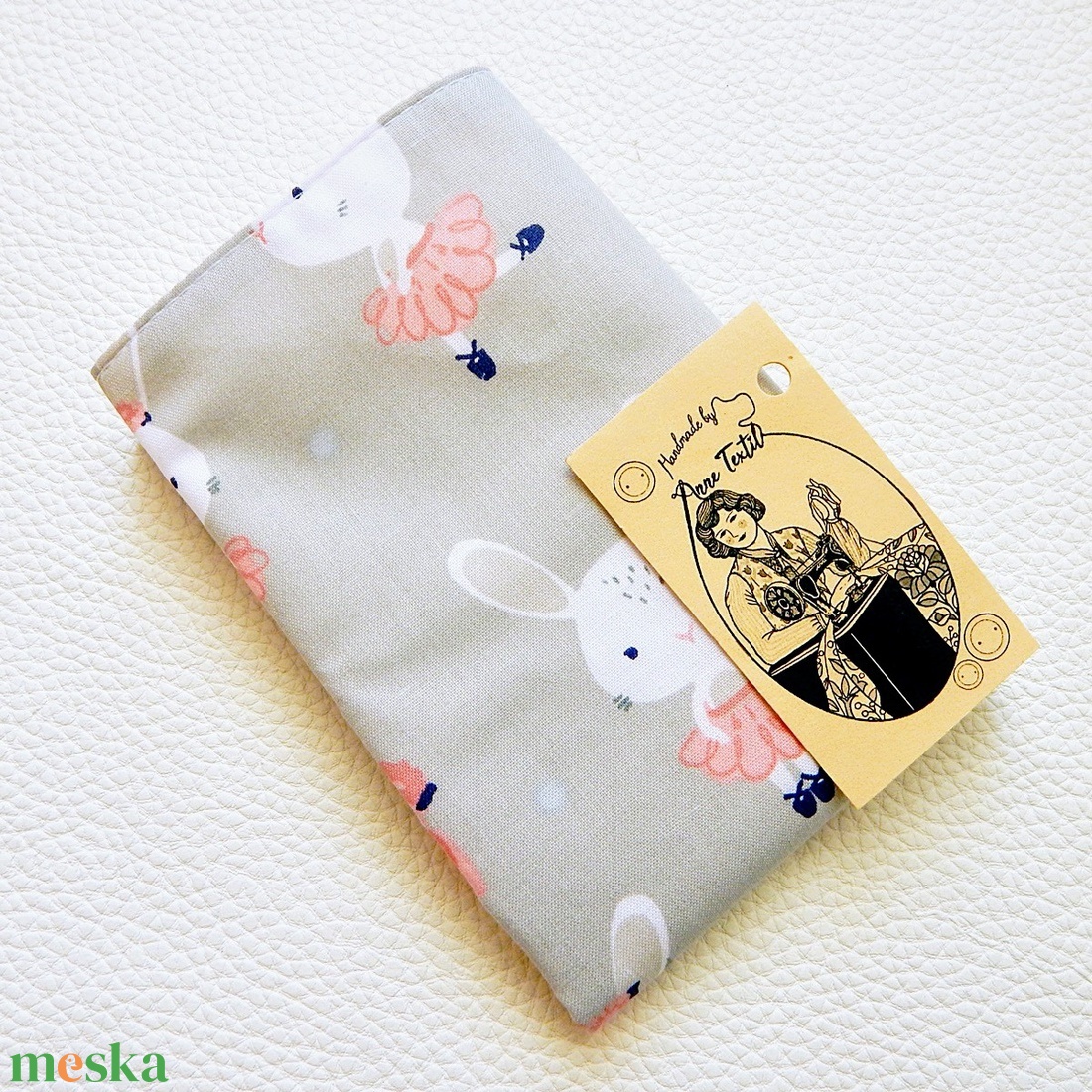 Újraszalvéta balerina nyuszis mintás vízhatlan csomagoló - táska & tok - uzsonna- & ebéd tartó - szendvics csomagoló - Meska.hu