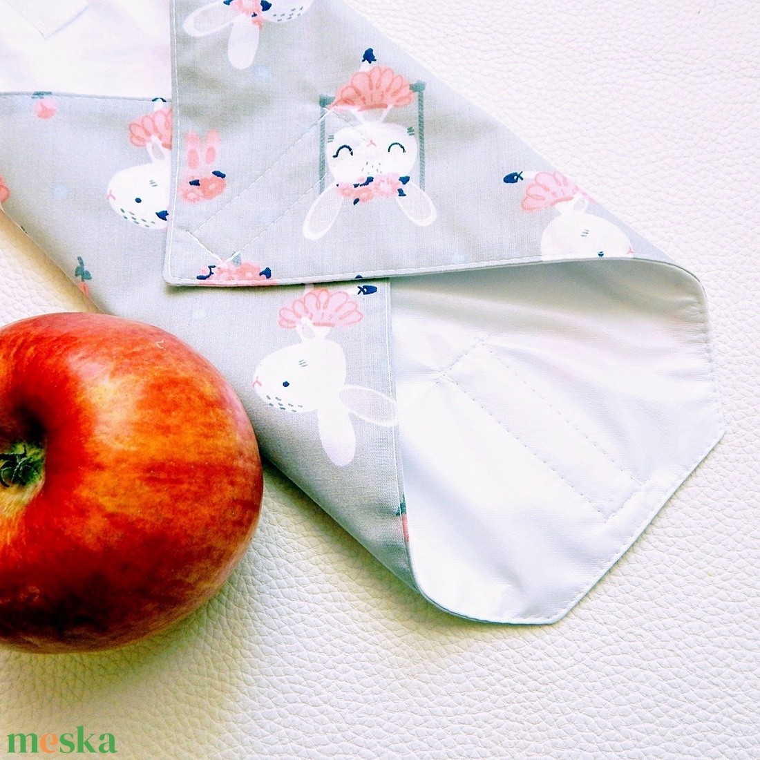 Újraszalvéta balerina nyuszis mintás vízhatlan csomagoló - táska & tok - uzsonna- & ebéd tartó - szendvics csomagoló - Meska.hu