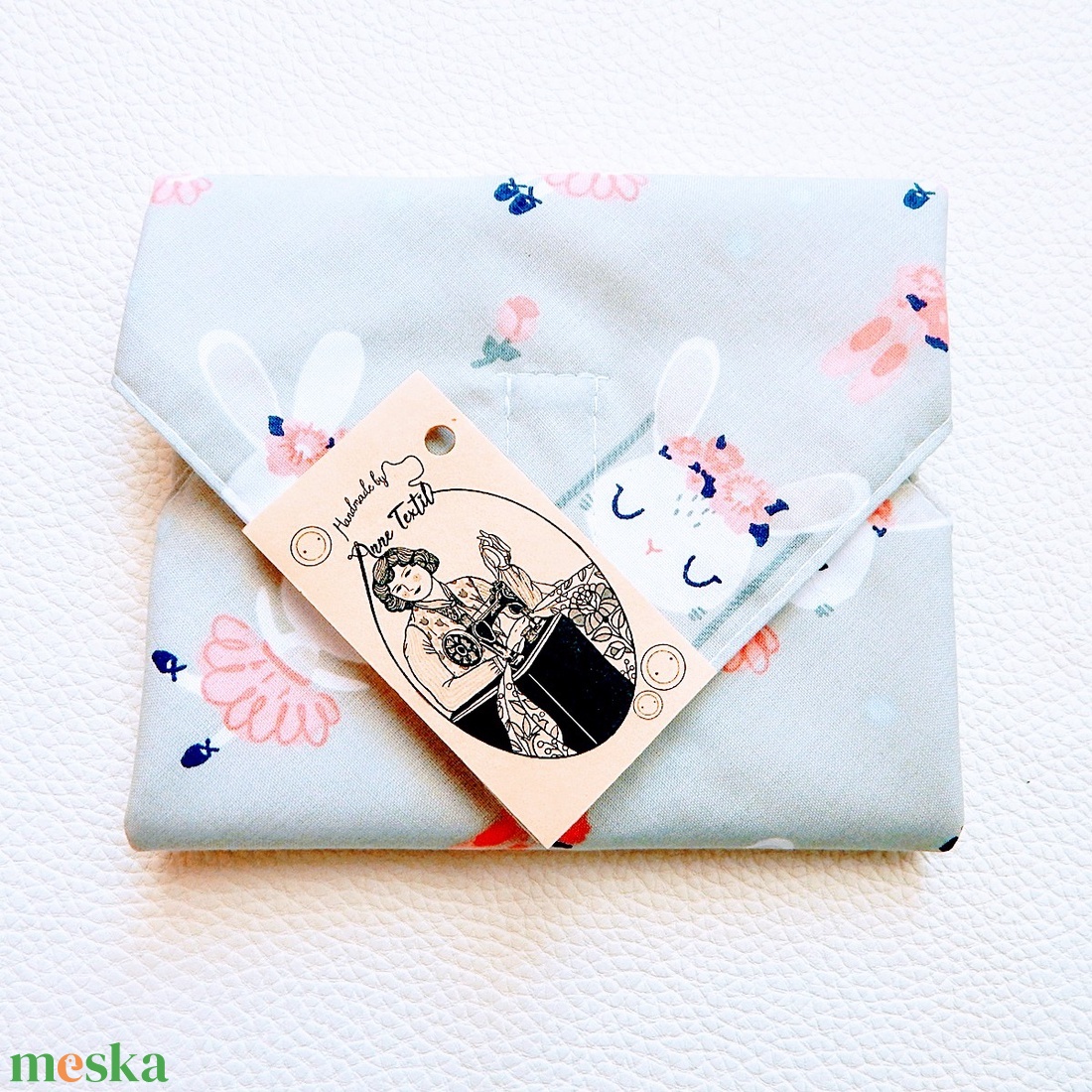 Újraszalvéta balerina nyuszis mintás vízhatlan csomagoló - táska & tok - uzsonna- & ebéd tartó - szendvics csomagoló - Meska.hu