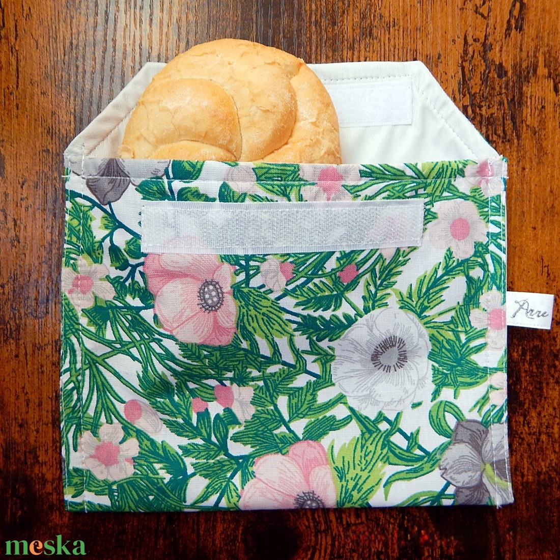 Vízhatlan, fedeles, tépőzáras uzsonnás tasak, snack bag - táska & tok - uzsonna- & ebéd tartó - szendvics csomagoló - Meska.hu