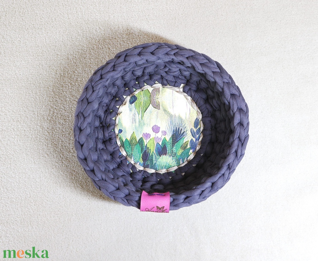 Horgolt tál és kosár szett - otthon & életmód - tárolás & rendszerezés - tárolókosár - Meska.hu