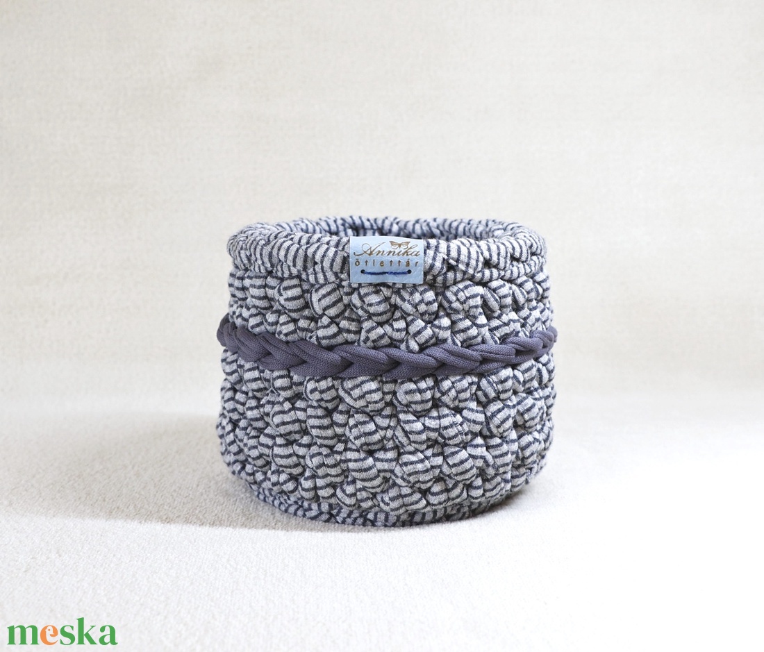 Horgolt tál és kosár szett - otthon & életmód - tárolás & rendszerezés - tárolókosár - Meska.hu