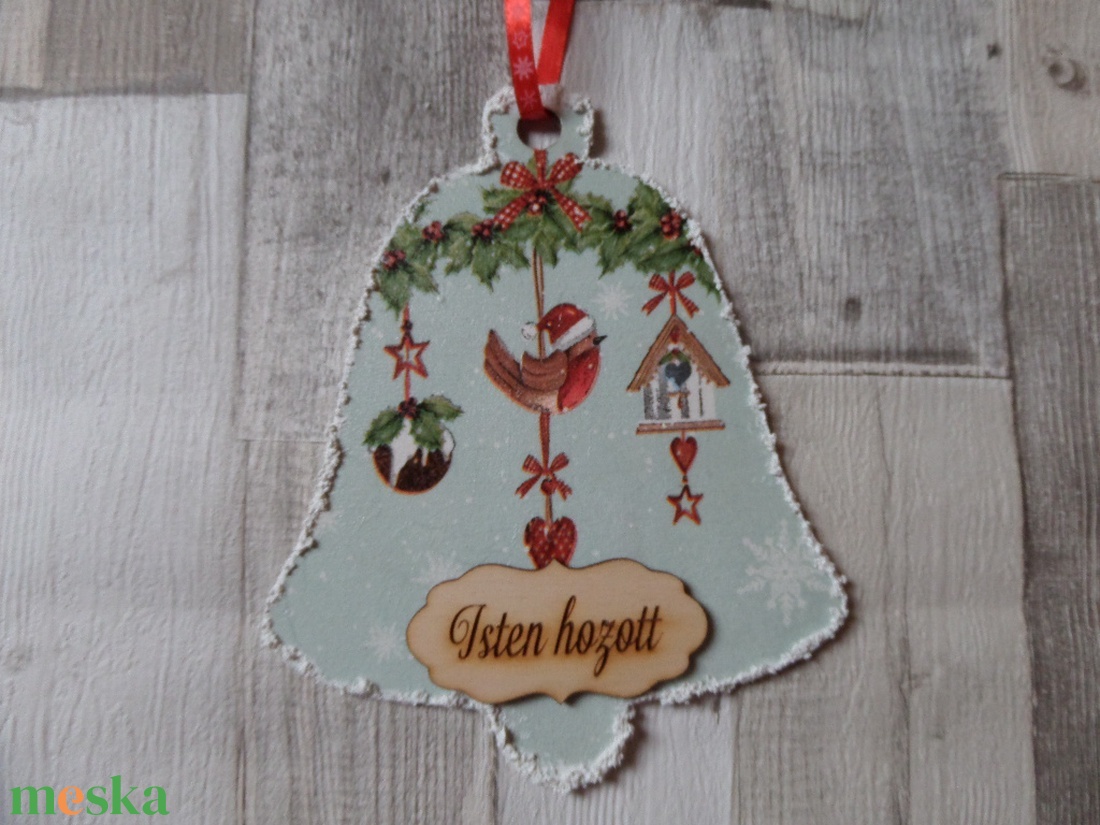 Harang alakú karácsonyi ajtódísz,üdvözlőtábla,függődísz - karácsony - adventi díszek - adventi ajtódísz - Meska.hu Harang alakú karácsonyi ajtódísz,üdvözlőtábla,függődísz - karácsony - adventi díszek - adventi ajtódísz - Meska.hu