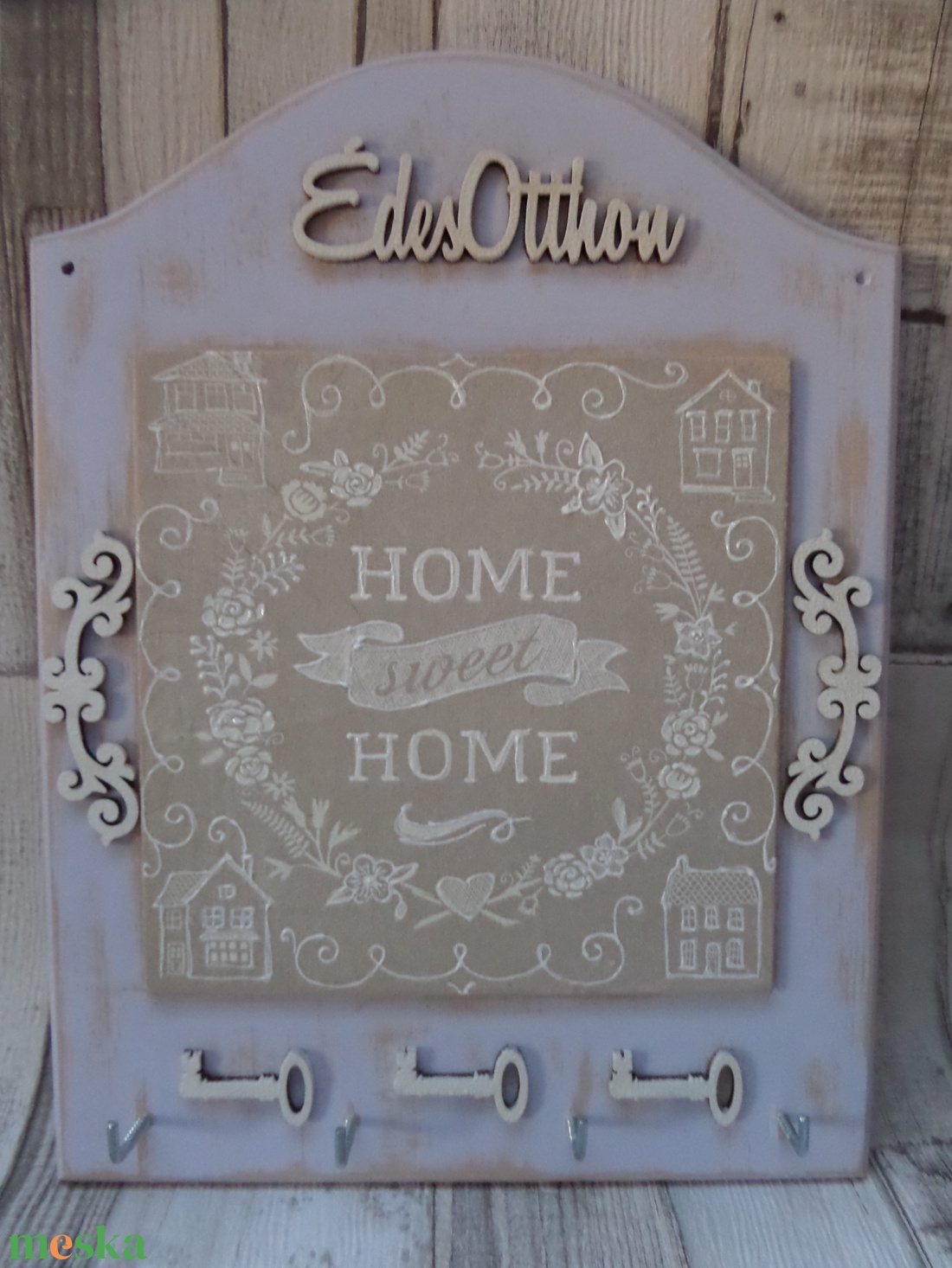 Fali kulcstartó Sweet Home mintával Édes Otthon felirattal - otthon & életmód - dekoráció - fali és függő dekoráció - fali kulcstartó - Meska.hu Fali kulcstartó Sweet Home mintával Édes Otthon felirattal - otthon & életmód - dekoráció - fali és függő dekoráció - fali kulcstartó - Meska.hu