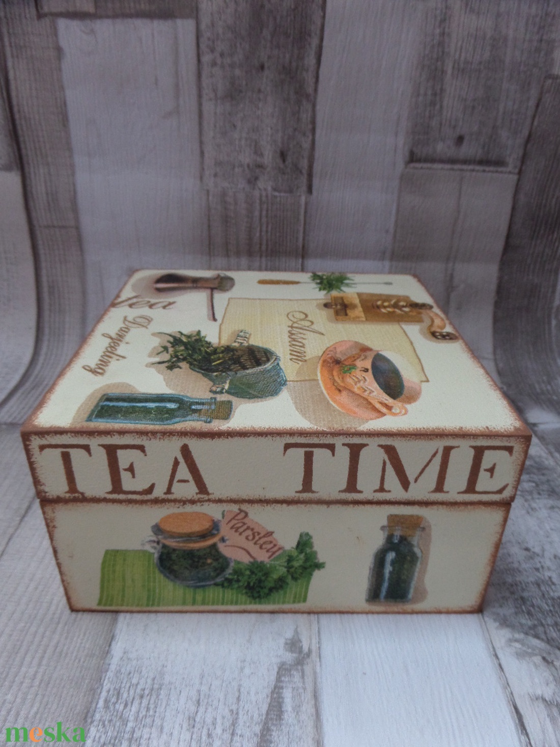 Teafiltertartó,teásdoboz 4 rekeszes Tea Time teás mintával - otthon & életmód - konyhafelszerelés, tálalás - konyhai tárolás - tea & kávé tárolás - Meska.hu Teafiltertartó,teásdoboz 4 rekeszes Tea Time teás mintával - otthon & életmód - konyhafelszerelés, tálalás - konyhai tárolás - tea & kávé tárolás - Meska.hu