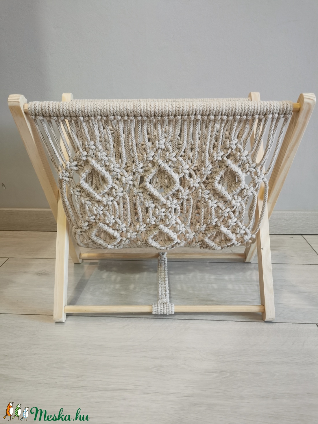 Makramé újságtartó - otthon & életmód - tárolás & rendszerezés - újságtartó - Meska.hu