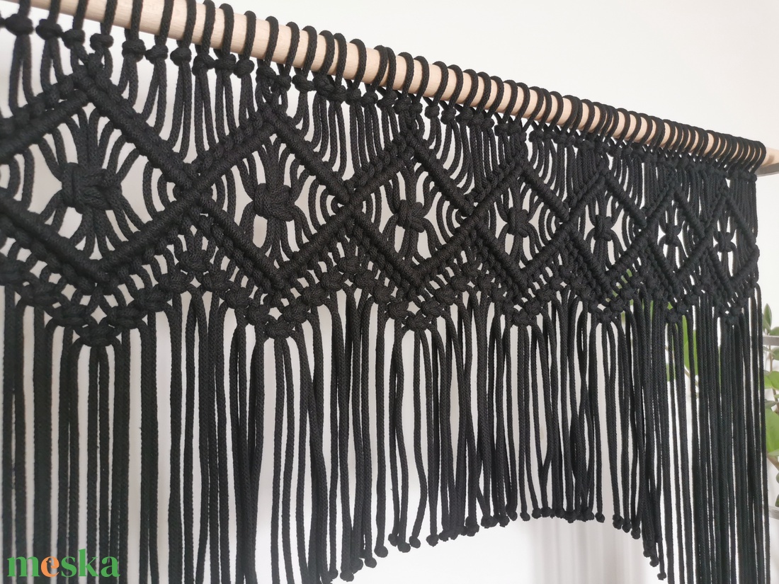 Makramé térelválasztó függöny - otthon & életmód - lakástextil - függöny és kiegészítő - függöny - Meska.hu