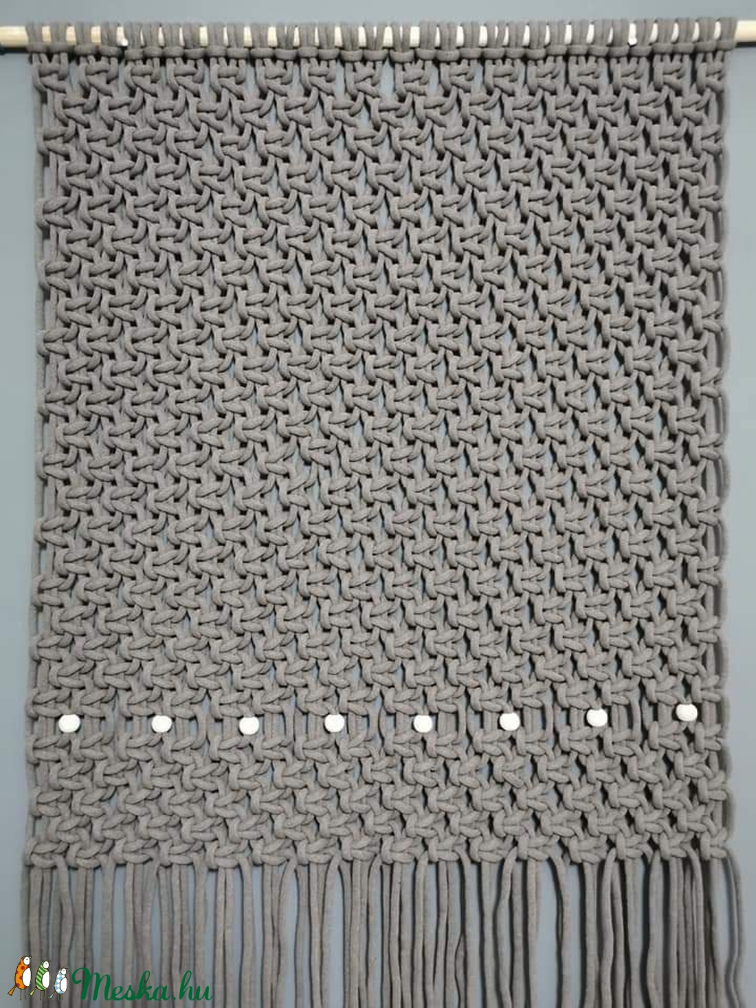 Makramé falvédő, falidísz extra vastag fonalból - otthon & életmód - dekoráció - Meska.hu