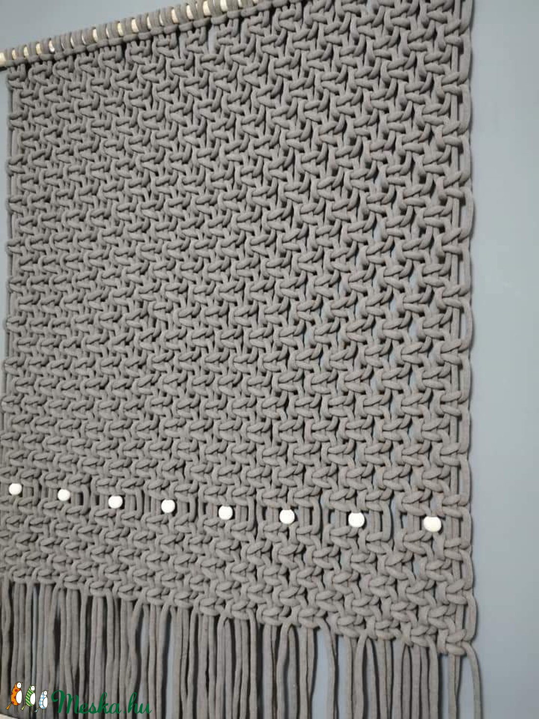 Makramé falvédő, falidísz extra vastag fonalból - otthon & életmód - dekoráció - Meska.hu