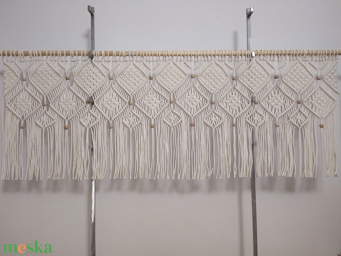 Geometrikus makramé falidekor 160x60 cm - otthon & életmód - lakástextil - falvédő - Meska.hu Geometrikus makramé falidekor 160x60 cm - otthon & életmód - lakástextil - falvédő - Meska.hu