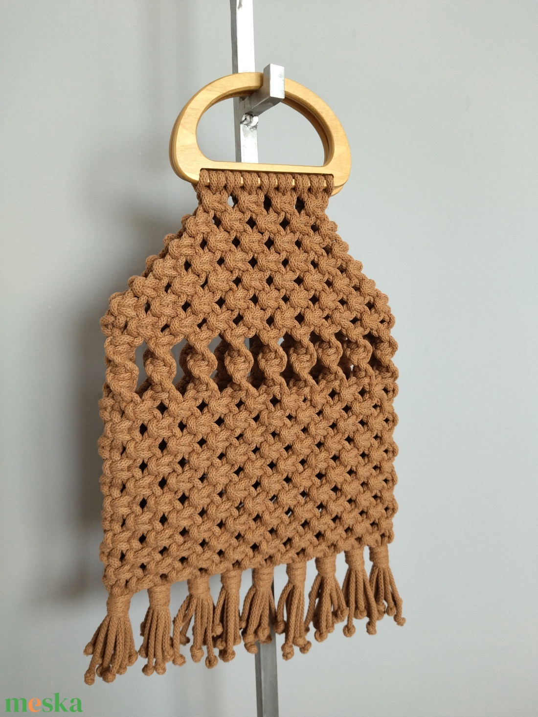 Makramé táska - táska & tok - kézitáska & válltáska - kézitáska - Meska.hu