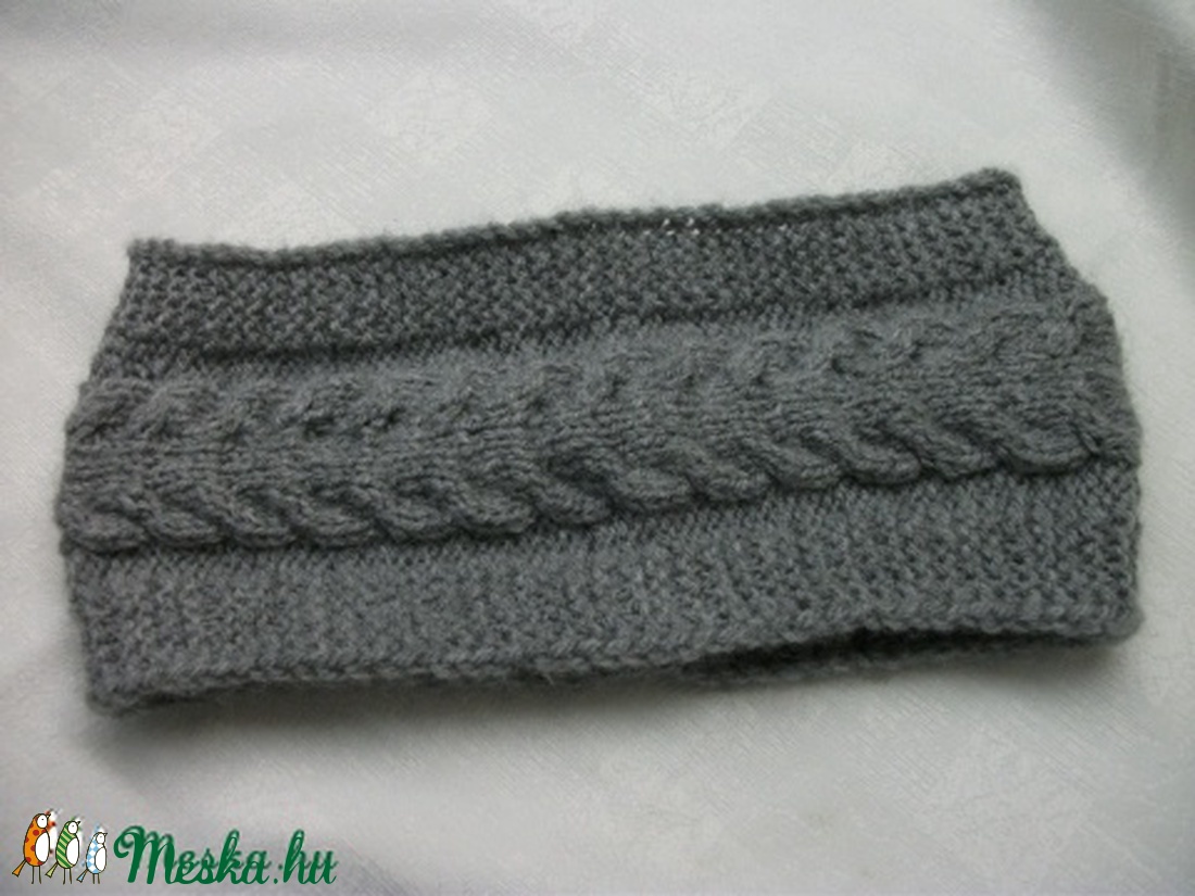 Férfi női sapka helyett: kötött fejpánt, fülmelegítő, felnőtt méret -  - Meska.hu