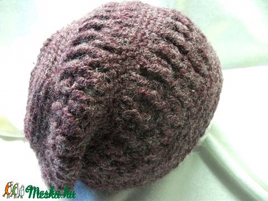 Horgolt bordó buggyos sapka -  - Meska.hu