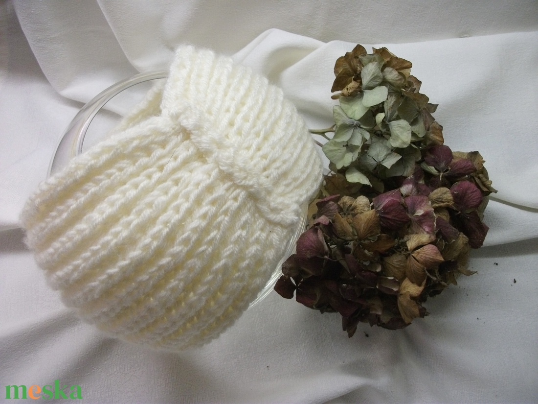 Széles, meleg kötött fejpánt turbán fazonnal, sapka helyett - ruha & divat - sál, sapka, kendő - fejpánt - Meska.hu