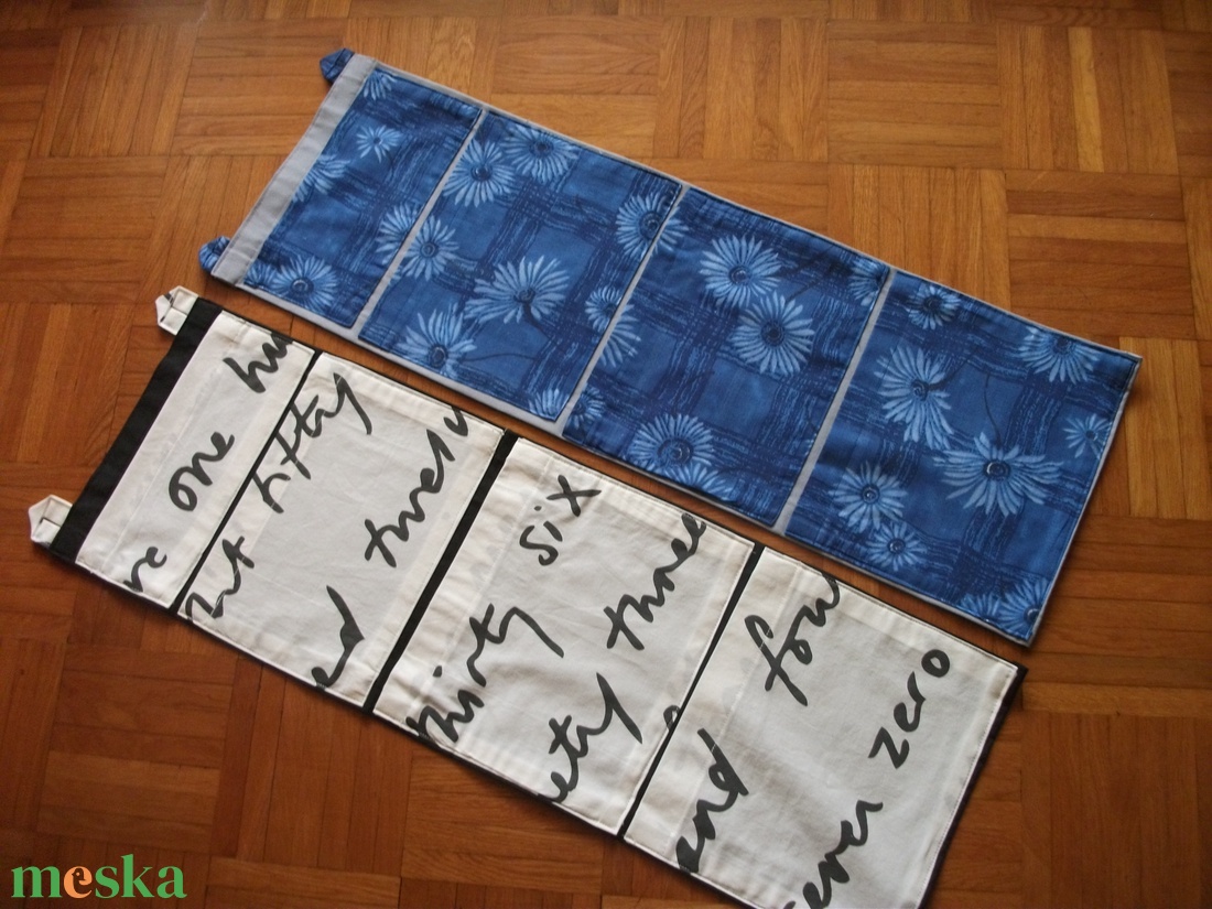 Zsebes tároló pamutvászonból - otthon & életmód - tárolás & rendszerezés - fali tároló - Meska.hu