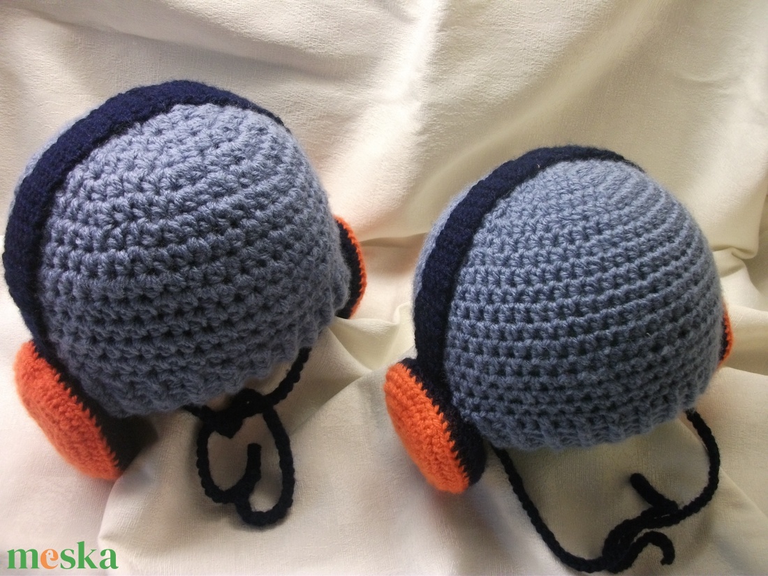 Fülhallgatós meleg horgolt sapka kicsiknek is - ruha & divat - sál, sapka, kendő - sapka - Meska.hu