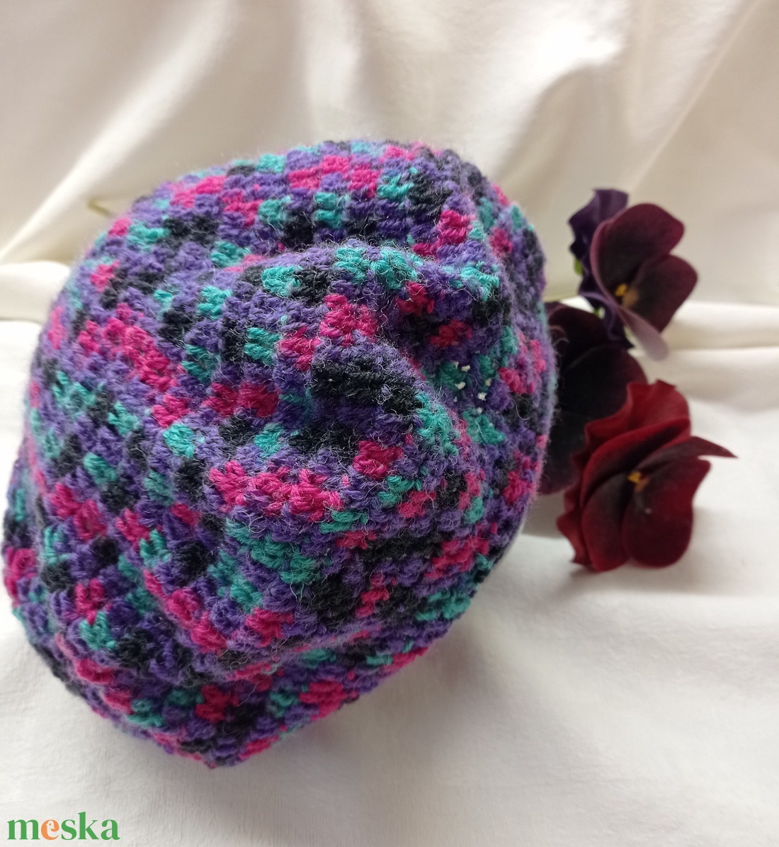 Gyönyörű, szines, horgolt baret sapka - ruha & divat - sál, sapka, kendő - fejpánt - Meska.hu Gyönyörű, szines, horgolt baret sapka - ruha & divat - sál, sapka, kendő - fejpánt - Meska.hu