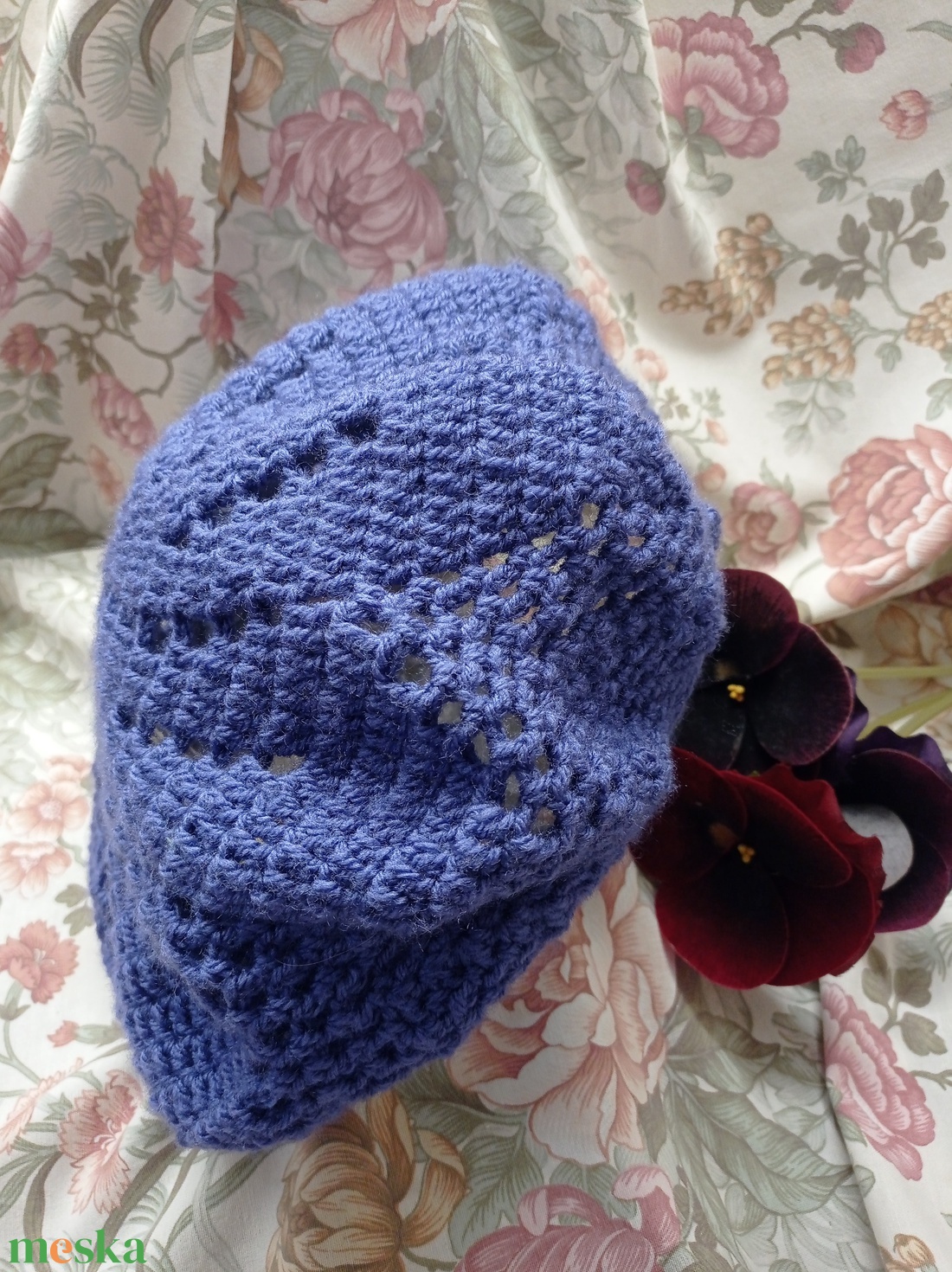 Horgolt, lila barett sapka - ruha & divat - sál, sapka, kendő - sapka - Meska.hu Horgolt, lila barett sapka - ruha & divat - sál, sapka, kendő - sapka - Meska.hu