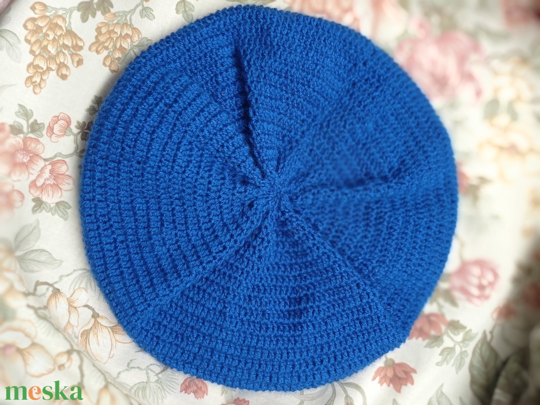 Királykék, akril, meleg, horgolt, barett sapka - ruha & divat - sál, sapka, kendő - sapka - Meska.hu Királykék, akril, meleg, horgolt, barett sapka - ruha & divat - sál, sapka, kendő - sapka - Meska.hu