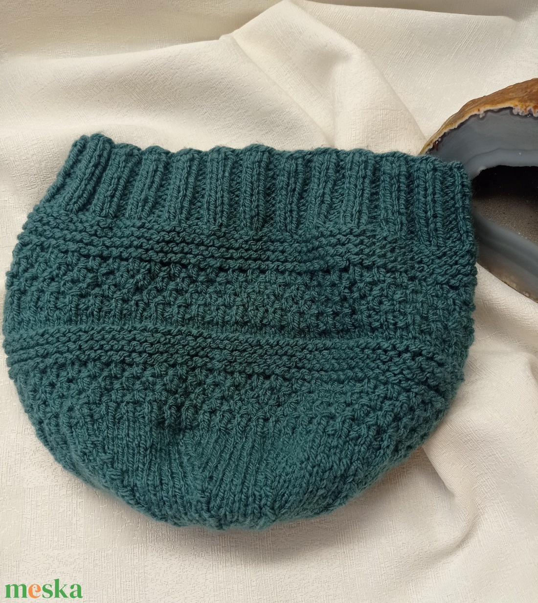 Kötött sapka, petrolkék? petrolzöld? - ruha & divat - sál, sapka, kendő - fejpánt - Meska.hu  Kötött sapka, petrolkék? petrolzöld? - ruha & divat - sál, sapka, kendő - fejpánt - Meska.hu