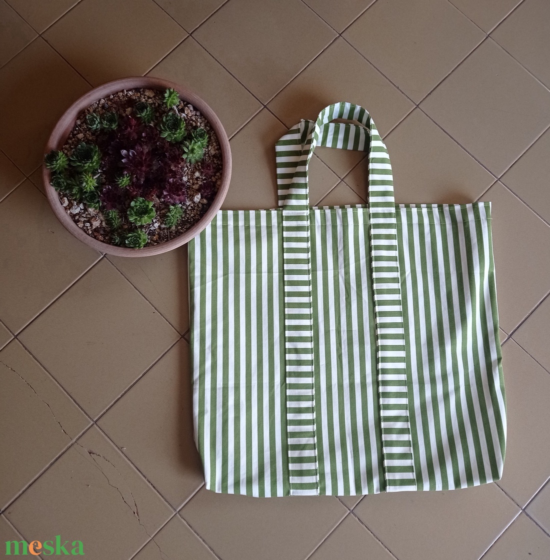 Hatalmas és erős! Strand szatyor, bevásárló szatyor - táska & tok - bevásárlás & shopper táska - shopper, textiltáska, szatyor - Meska.hu
