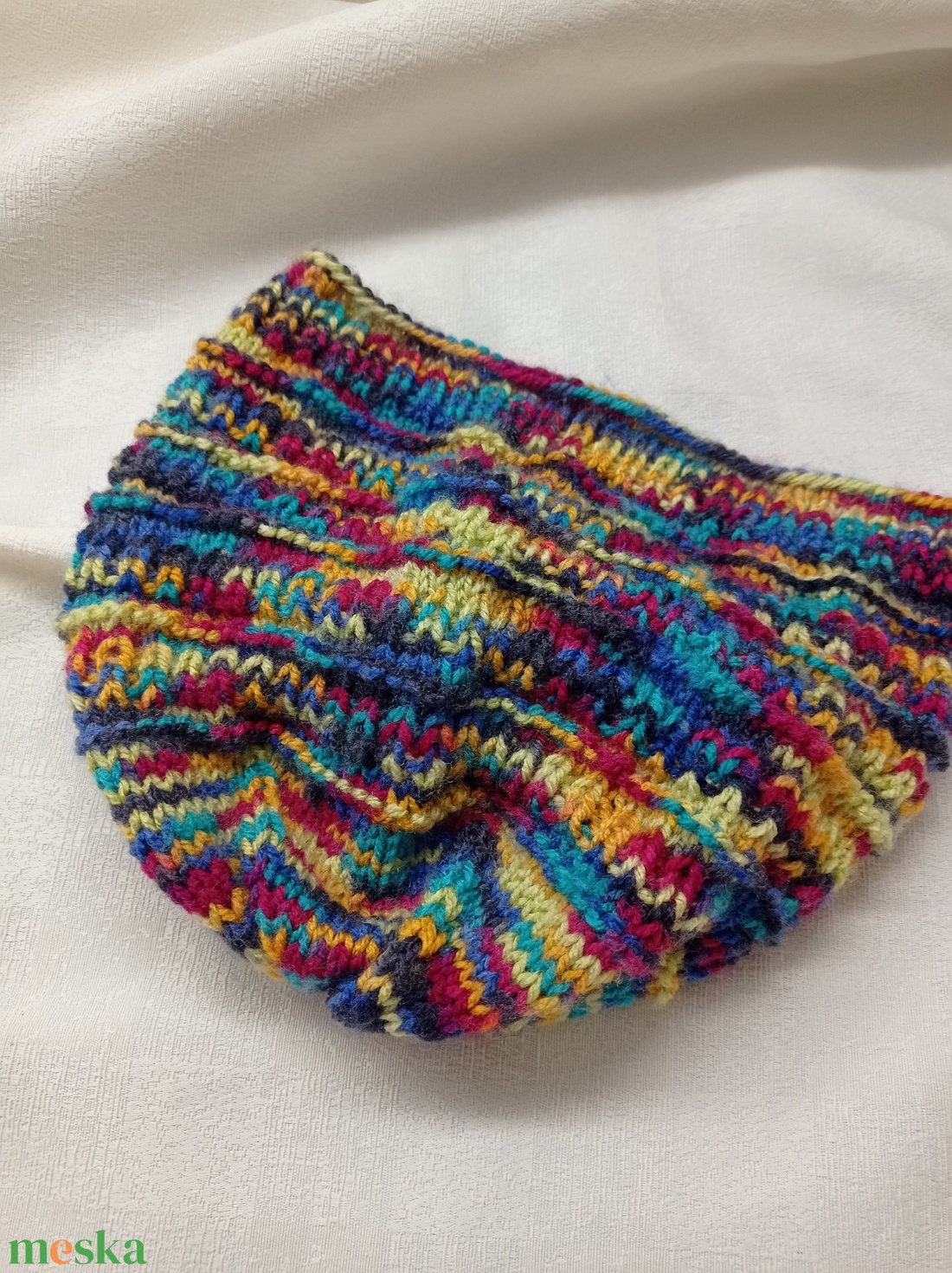 Tarka,  kötött sapka  akril szálból, női - ruha & divat - sál, sapka, kendő - sapka - Meska.hu