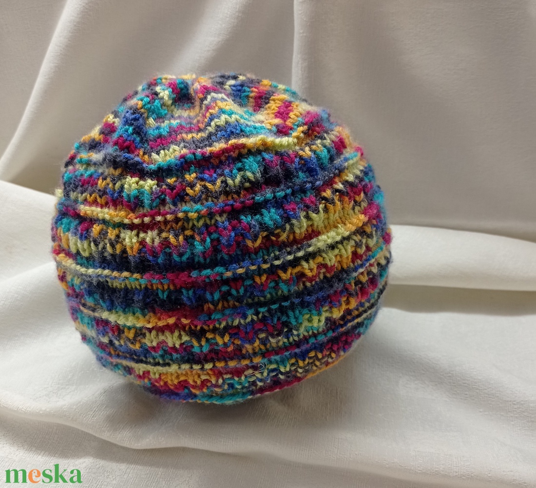 Tarka,  kötött sapka  akril szálból, női - ruha & divat - sál, sapka, kendő - sapka - Meska.hu