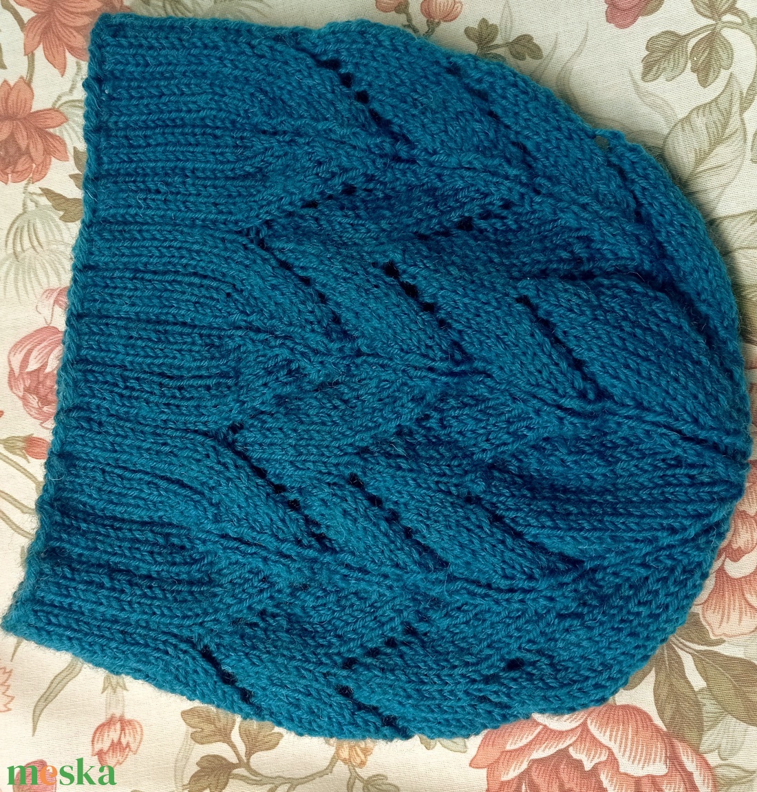 Tiszta gyapjú kötött sapka  - ruha & divat - sál, sapka, kendő - fejpánt - Meska.hu