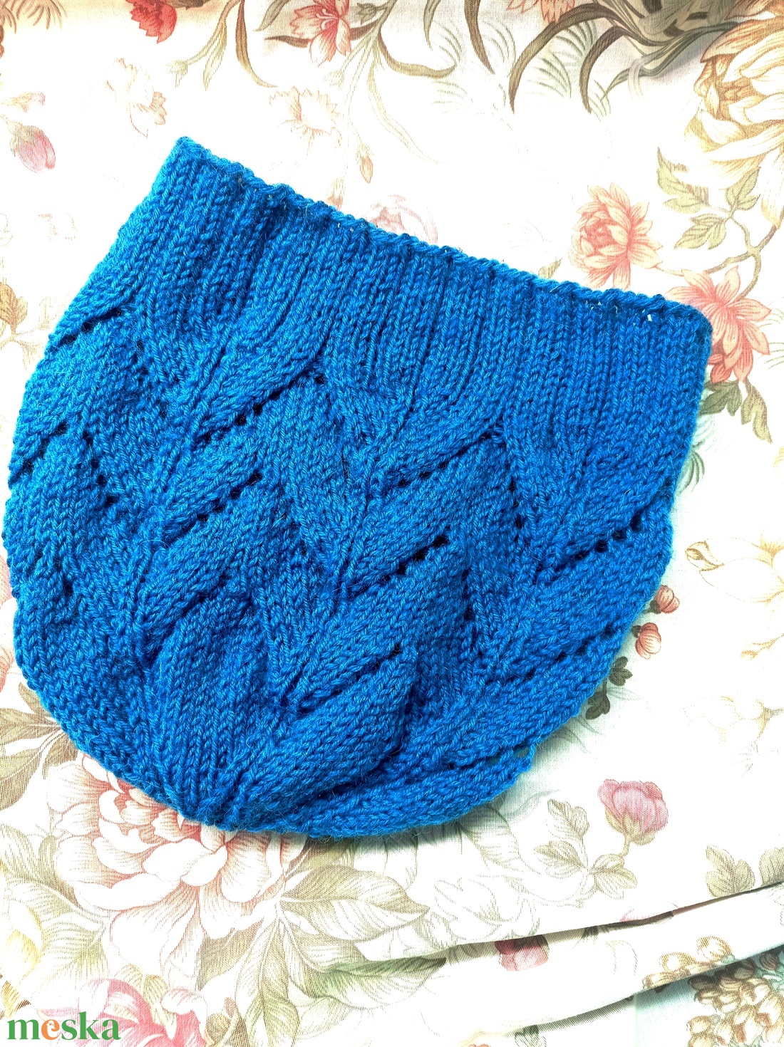 Tiszta gyapjú kötött sapka  - ruha & divat - sál, sapka, kendő - fejpánt - Meska.hu